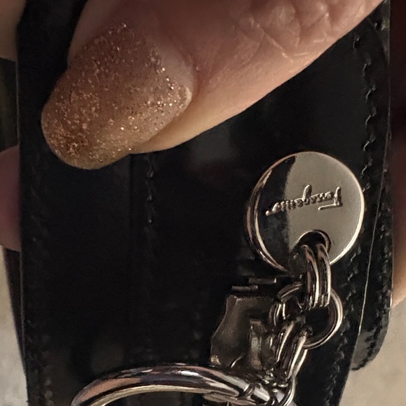 Salvatore Ferragamo Black and Clear Geometric Shoulder Bag - Picture 4 of 7